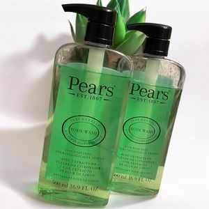 Bundle of 2 Pears Pure & Gentle‎ Body Wash with Lemon Flower Extract 16.9oz size